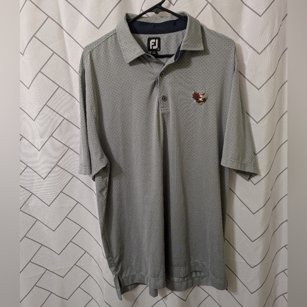 FootJoy Gray Men's Golf Polo Shirt Size L